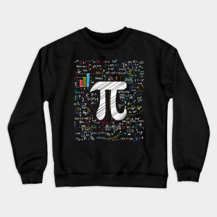 Pi Day Math Equation T-Shirt Math Teacher Student Geek Gifts Crewneck Sweatshirt